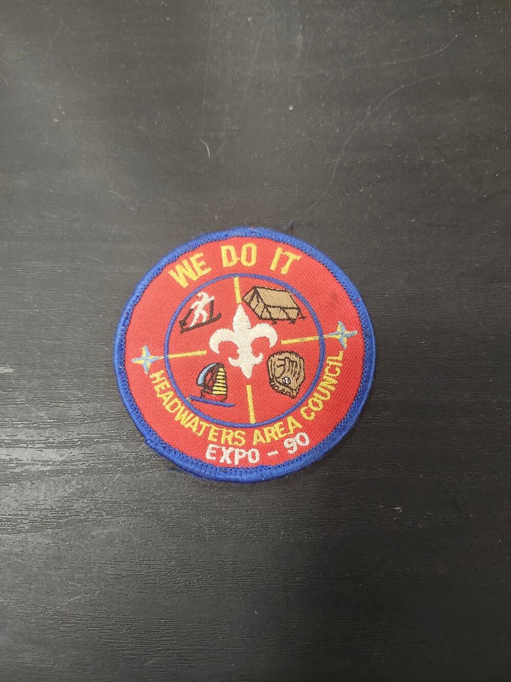 1990 Headwaters Area Council "We Do It" BSA Expo Patch Boy Scouts of America